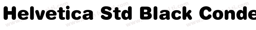 Helvetica Std Black Conde字体转换